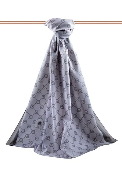 Vissona Medina Grey Shawl Γυναικείο μετάξι - Luxury 3