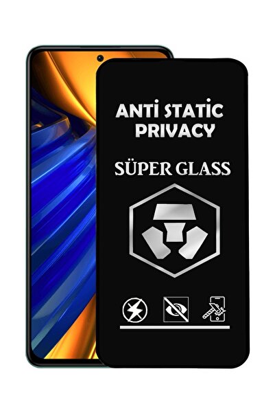 CaseArt Poco F4 واقي شاشة زجاجي فائق التغطية مضاد للكهرباء الساكنة