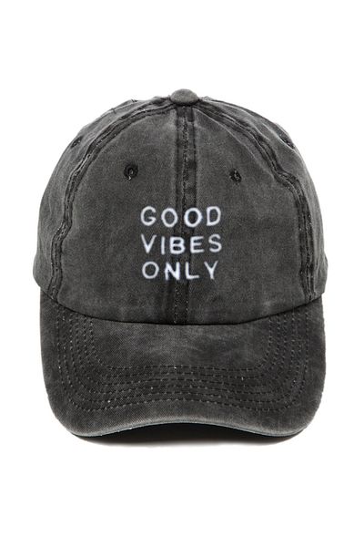 ŞapkaMania Good Vibes Only Patterned Washable Baseball Cap