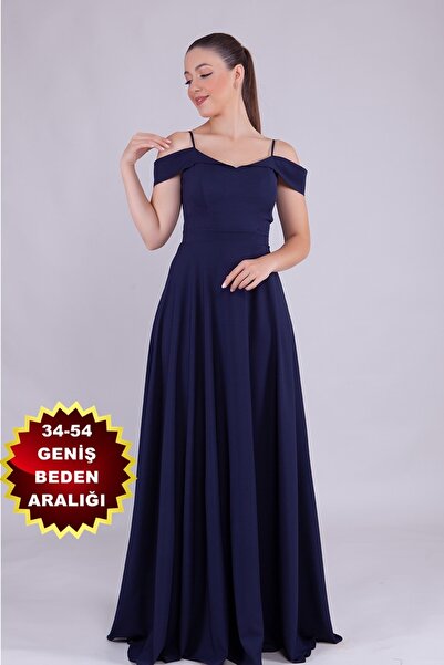 lovebox فستان نسائي ذو ياقة وكتف من نسيج أطلس بتصميم حزام رفيع وطول طويل بالل...