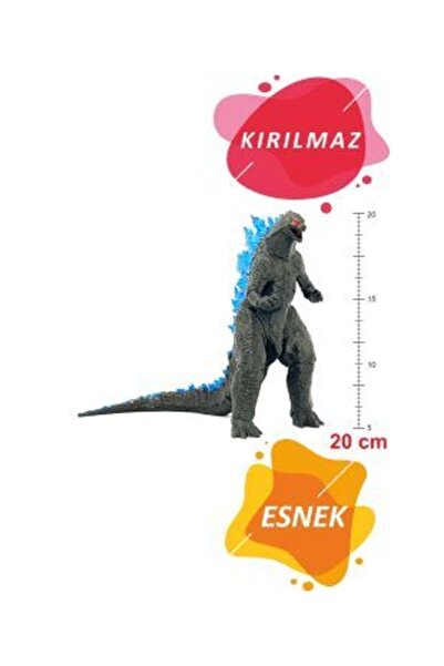 Üçüncü Boyut Dizayn Godzilla Oyuncak 20 Cm