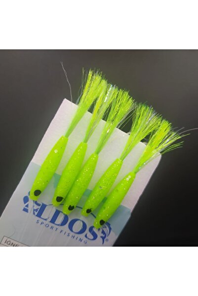 ALDOS Silikonlu Çapari, Çinekop, Palamut Çaparisi, Fıstık Yeşil (3 Ad)