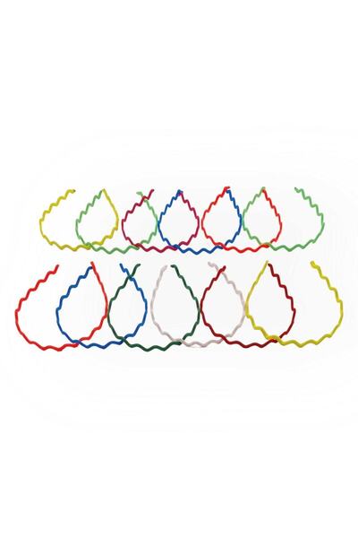 Tezzgelsin Ženska i devojčica tkanina obložena 12-dijelnom šarenom zik-zak me...