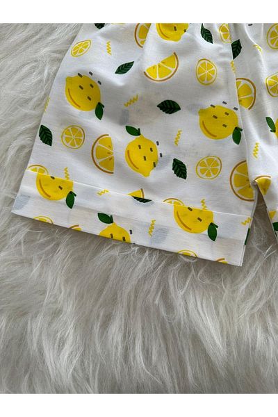 Moda Lina Pantaloni scurți cu model de fructe