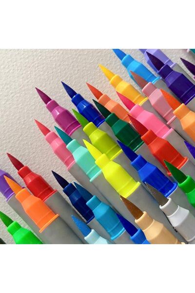 Bruno Visconti Sketch & Art Çift Taraflı Brush Pen Ve Fineliner (fırça Uçlu+ince Uç) 48 Renk