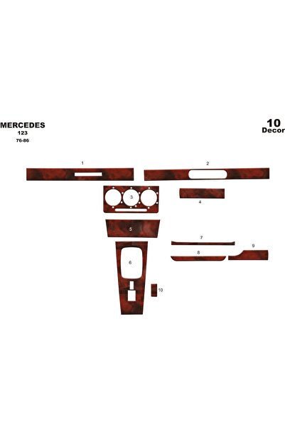 meriç cockpit design ميريك® مرسيدس 123 مرسيدس 123 توربيدو أمامي مرصع بالماهوغ...
