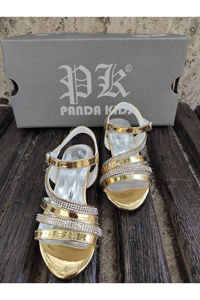Panda Shoes 26-37 Mărimea 3 Dungi încrucișate Rochie de seară pentru fete Pantofi cu toc
