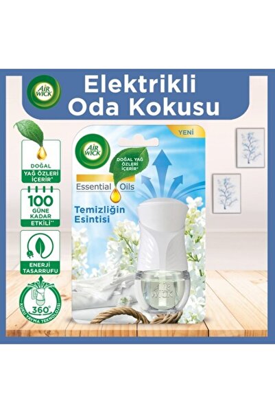 Air Wick Elektrikli Oda Kokusu Cihaz + Yedek Şişe Temizliğin Esintisi