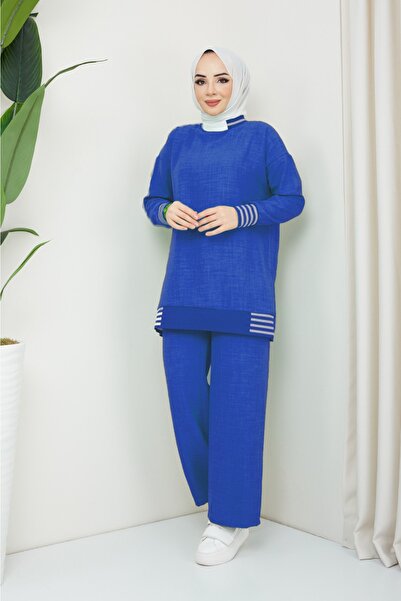 MÇmoda Park Women's Summer Linen Trousers Set