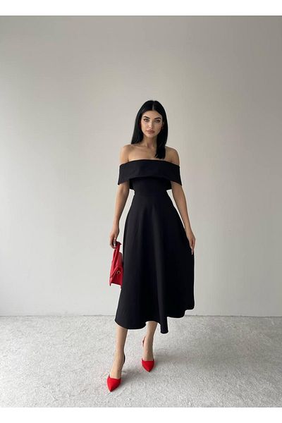 conconmoda Μίντι φόρεμα Atlas με γιακά Madanno