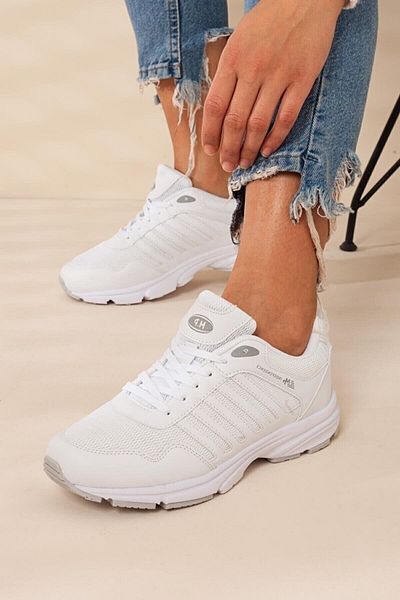 M.P. Pantofi sport albi pentru femei Alaska Yolcı - Mp 221 6803 Zn