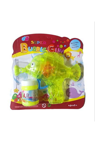 Brother Toys Küçük Boy Balık Figürlü Kaliteli Işıklı Köpük Tabancası