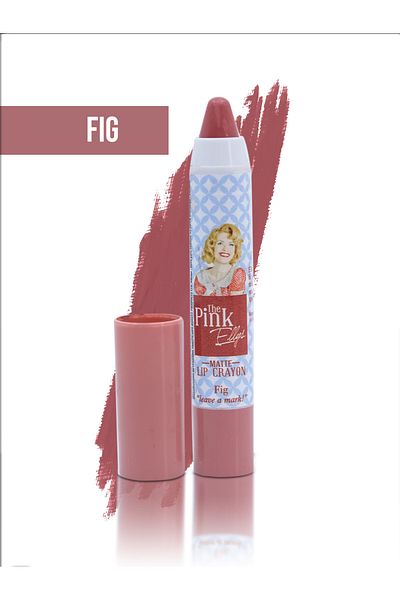 The Pink Ellys Matte Crayon Lipstick Fig