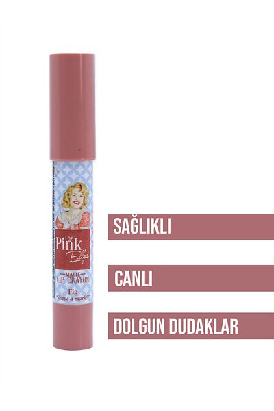 The Pink Ellys Matte Crayon Lipstick Fig