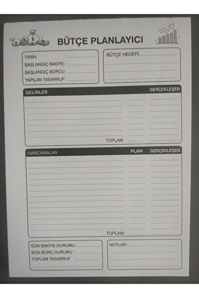 DEFTERSAN Bütçe Planlayıcı A5 50 Yaprak
