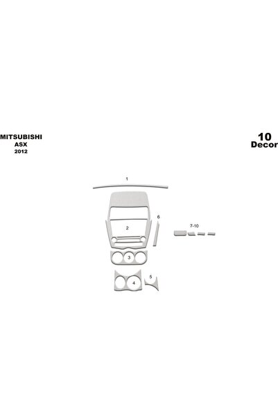 meriç cockpit design ميريتش ®   ميتسوبيشي Asx توربيدو امامي مطلي الومنيوم 10 ...