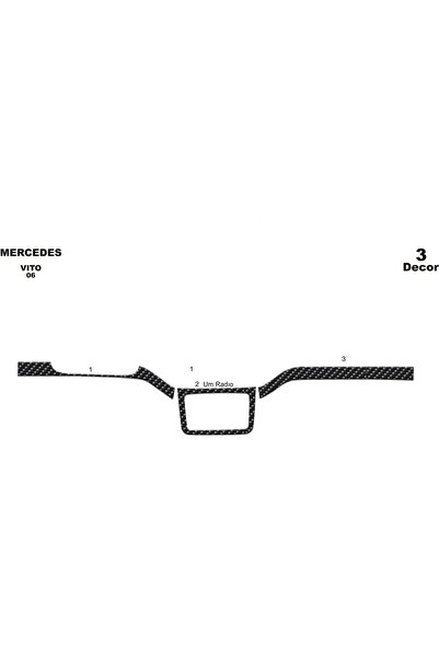 meriç cockpit design ميريتش ®   مرسيدس فيتو تنجيد صندوق اليد امامي اسود لامع ...