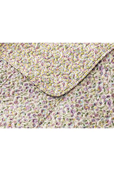 English Home Colorful Bouquet Tek Kişilik Çok Amaçlı Örtü 160x220 Cm Lila