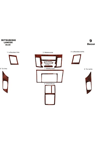 meriç cockpit design ميريتش ®   ميتسوبيشي لانسر توربيدو امامي مطلي ماهوجني 9 ...