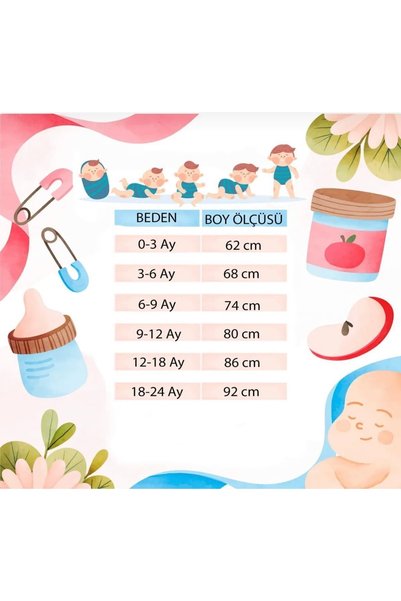 edoy Çiçek Brodeli Bandanalı Elbise Kız Bebek Elbisesi Puanlı 2li Elbise Organik Askılık Hediyeli!!!