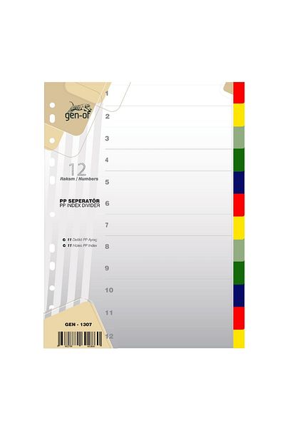 Gen-Of فاصل 12 لون 3 قطع (gen-1307)
