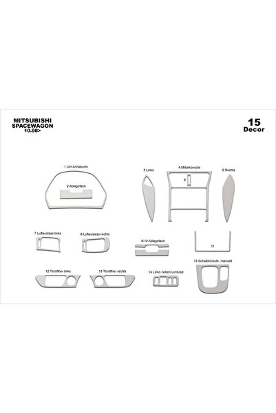 meriç cockpit design ميريتش ®   ميتسوبيشي سبيس واجون توربيدو أمامي مطلي ألومنيوم 15 ص 1998-2004