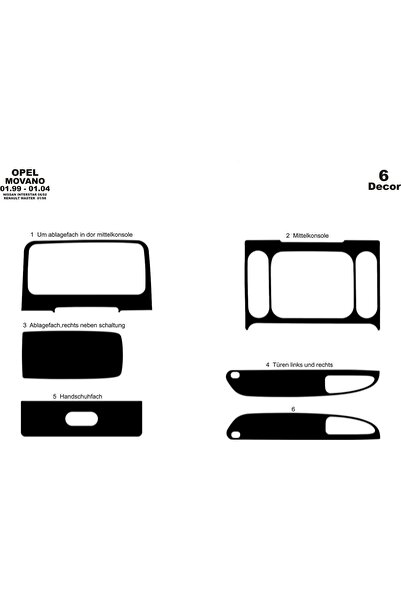 meriç cockpit design ميريتش ®   نيسان انترستار توربيدو امامي مطلي اسود لامع 6...