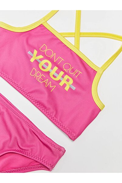 LC Waikiki Bedrucktes Bikini-Set für Mädchen