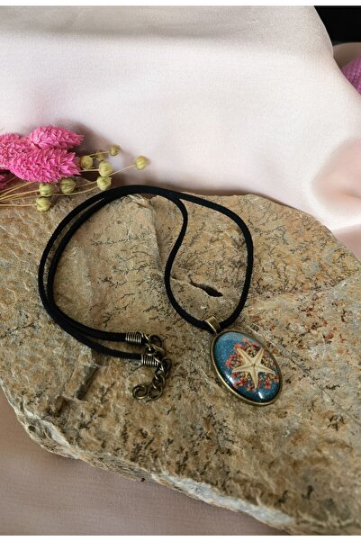 Bylin قلادة نجم البحر الحية بطول 45 سم