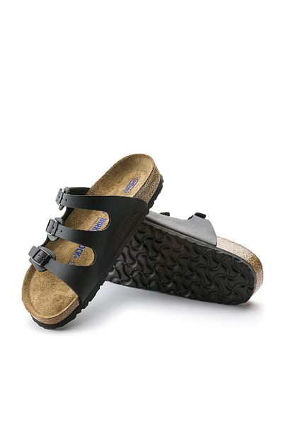 Birkenstock Pantolette
 - Schwarz - Flacher Absatz