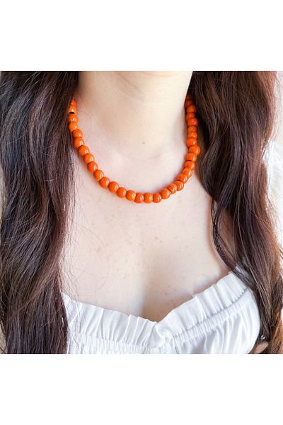 CHARMLUCKY Glass Heel Necklace