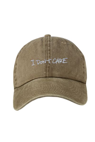 ŞapkaMania I Don't Care Washable Baseball Cap