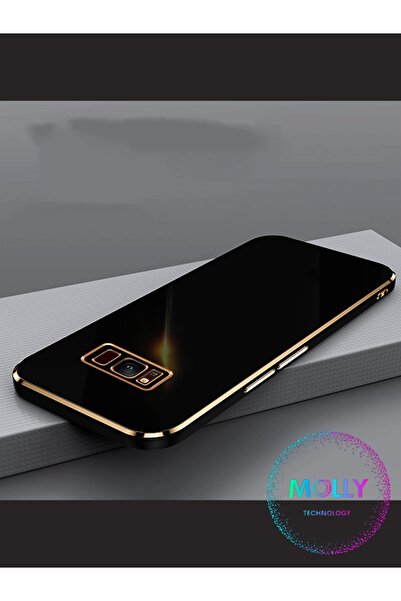 Molly Technology Samsung Galaxy S8 Plus Için Siyah Kenarları Gold Detaylı Lük...
