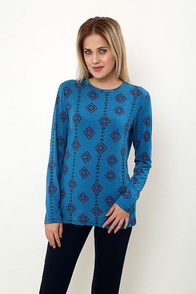 ÇAĞ MODA Set de pijamale de damă cu mâneci lungi din viscoză