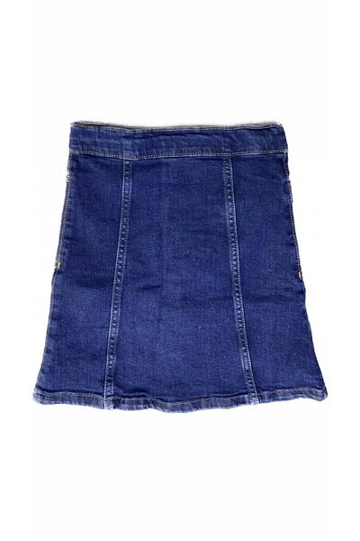 minny max Fustă clopot din denim pentru fete cu talie elastică