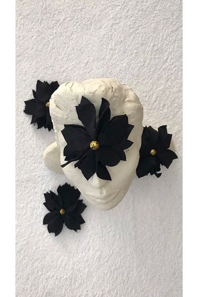 Ozpas Black Decorative Flower 5 Pieces