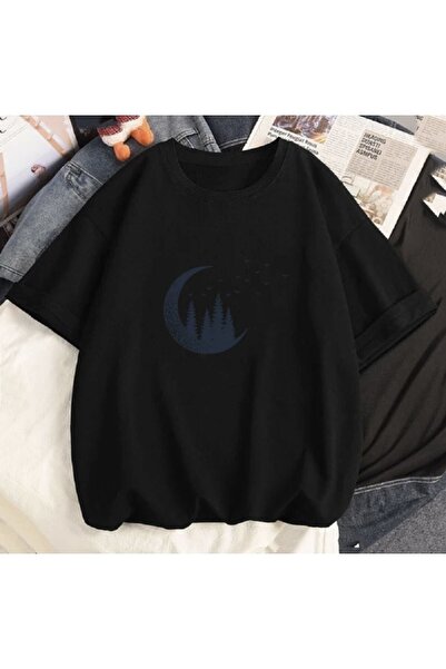 blausee wear Tricou pentru femei de mărime mare, producție specială Night Bir...