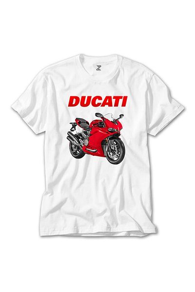 Z zepplin Λευκό μπλουζάκι Ducati 959
