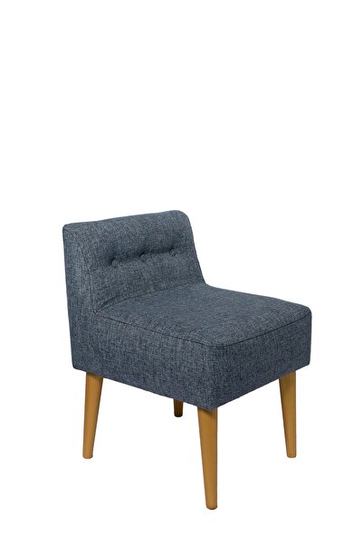 PUFANNA Rahat Oturum Alanlı Retro Gürgen Ahşap Ayaklı Puf Bench Koltuk Berjer