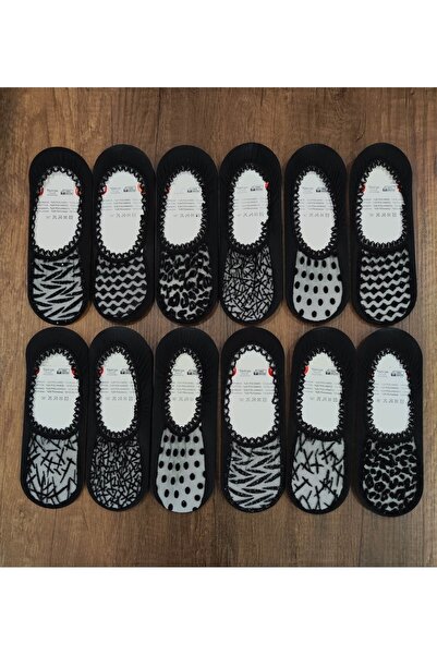 Leement socks Συσκευασία με 12 κάλτσες μπαλαρίνας με σχέδιο από τούλι