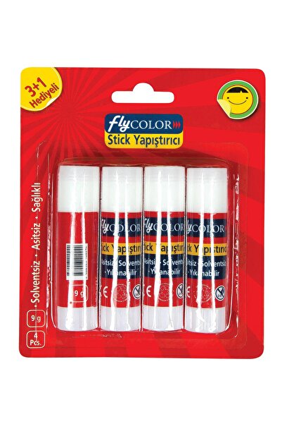 FLY COLOR 4'lü Yapıştırıcı Stick 9gr