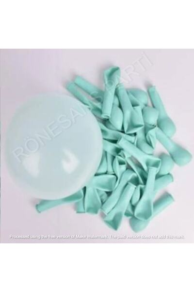 RÖNESANS PARTİ Makaron 6 Inç Yeşil Balon 50 Adet