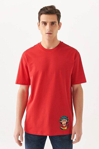 blausee wear Μπλουζάκι Unisex oversized Handsome Monkey με τύπωμα , Καλοκαιρι...