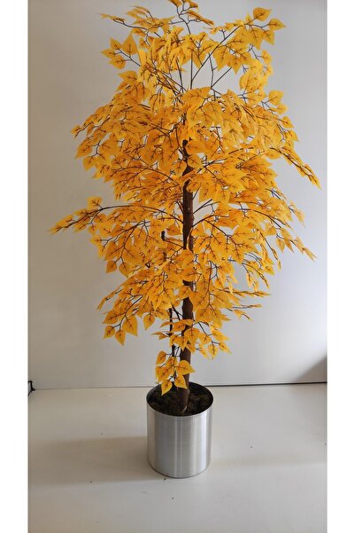 RUZGARCİCEK Rüzgar Yapay Çiçekçilik 180 Cm Sarı Hazan Çınar Ağacı