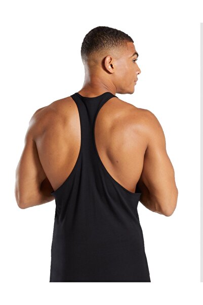 Ghedto Ανδρικό μαύρο Monster Muscle Gym Fitness Tank Top Αθλητικό Μονό