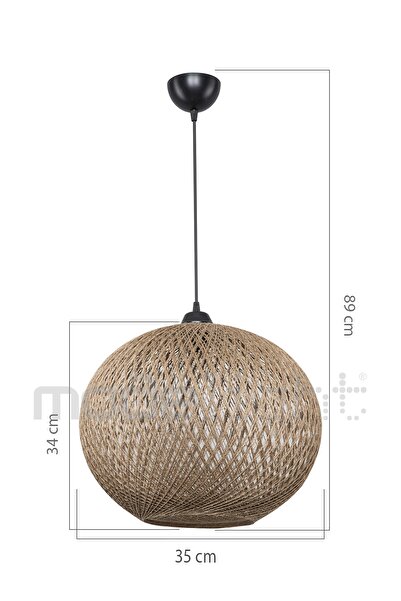 Modelight Yumak Büyük Sarkıt Kahve 35lik Salon-oturma Odası-çocuk Odası-yatak Odası-yemek Odası-antre-mutfak