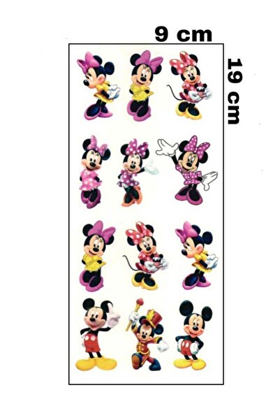 Mecit Tuhafiye Mickey Mouse Çocuk Geçici Dövme