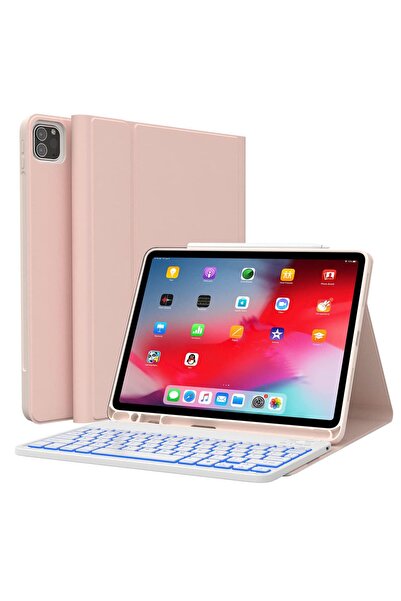 Fogy Ipad Pro 4.nesil 11" Inç (m2 Çipli) 2022 Uyumlu Bluetooth Türkçe Q Klavyeli Kılıfı (tablet Değildir)