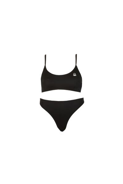 United Colors of Benetton SET BIKINI DE DAMA BNT-W25023 NEGRU