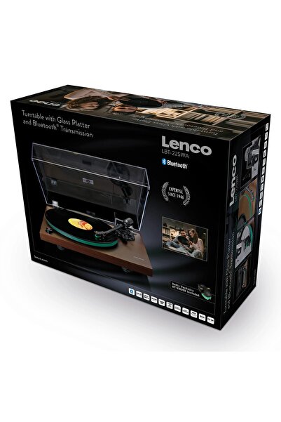 Lenco Pikap - Lbt-225wa Bluetooth® Profesyonel Koyu Kahverengi Audio Technica...